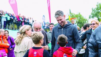 Košarkarski zvezdnik Goran Dragić je navdušil najmlajše (ANA ROJC)