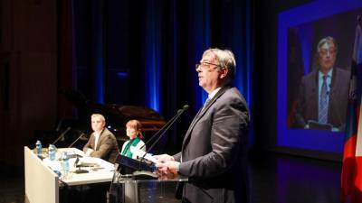 Nagovor predsednika SSO Walterja Bandlja (foto Tibaldi)