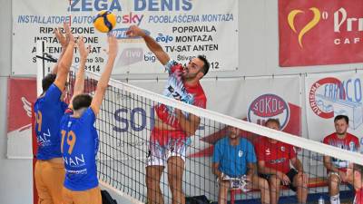 Andrea Bulfon (SloVolley ZKB) na fotografiji na turnirju bazoviških žrtev (FOTODAMJ@N)