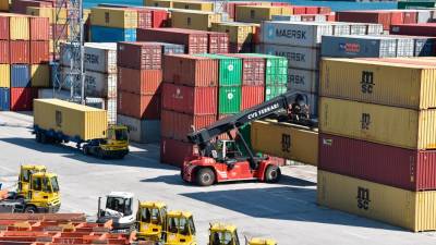 Kontejnerji v tržaškem pristanišču (FOTODAMJ@N)