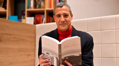 Avtor knjige Massimiliano Stefani v Tržaškem knjižnem središču (FOTODAMJ@N)