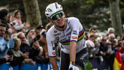 Tadej Pogačar se je v nedeljo prvič v karieri okitil z naslovom evropskega prvaka (ANSA)