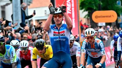 Tretjo etapo je osvojil Belgijec Tim Merlier (ANSA)