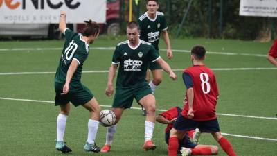 Nogometaši Sistiane Sesljana na tekmi proti Primorcu (Fotodamj@n)