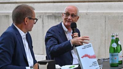 Franco Gabrielli z moderatorjem Mitjo Gialuzem