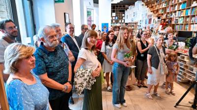 Na prazniku ob 10-letnici Tržaškega knjižnega središča ni manjkalo prisrčnosti in dobrega razpoloženja (FOTODAMJ@N)