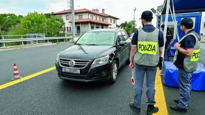 Napadalca Udineseja so policisti ustavili med rutinskimi kontrolami na meji