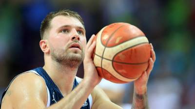 Slovenski košarkarski zvezdnik Luka Dončić (Jarek Praszkiewicz / ANSA)