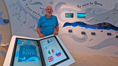 Predsednik Muzeja burje Rino Lombardi v Borariumu (FOTODAMJ@N)