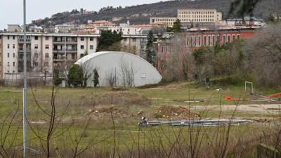 Območje, na katerem bo moral v letu 2027 stati nov športni objekt