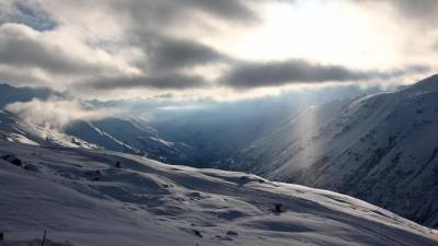 Tirolske alpe nad dolino Ötztala