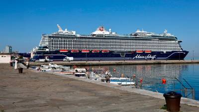 Ladja Mein Schiff Flow danes v Trstu (LUCA TEDESCHI/FOTODAMJ@N)