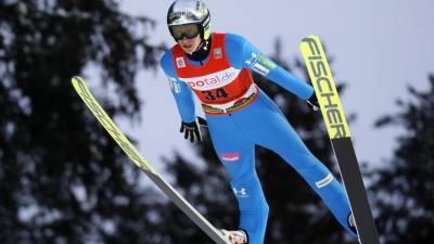 Smučarski skakalec Peter Prevc na arhivski fotografiji (ANSA/RONALD WITTEK)