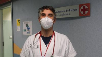 Pediater in novi direktor urgence v Burlu Alessandro Amaddeo (FOTOD@MJAN)