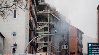Eksplozija v Madridu je raznesla večdnadstropno stavbo (ANSA)