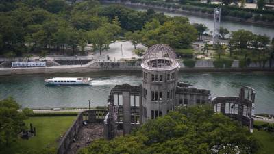 Kupola Genbaku oz. spomenik miru v Hirošimi danes (ANSA/EPA/DAI KUROKAWA)
