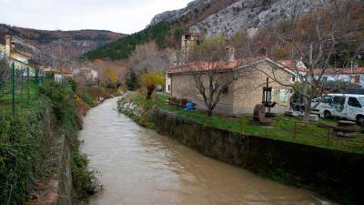 Glinščica je močno narasla