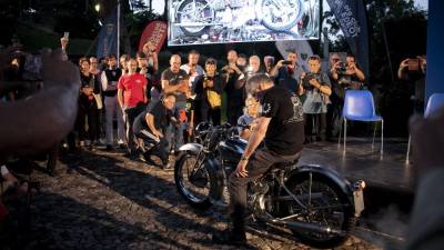 Motociklisti so se spomnili časov, ko so rušili mejo