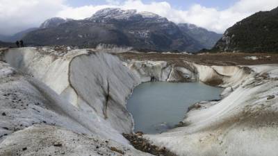 Posledice krčenja ledenika Exploradores v Patagoniji v Čilu (ANSA)