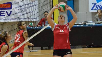 Nekdanja odbojkarica Karin Crissani v dresu Zaleta (ARHIV)