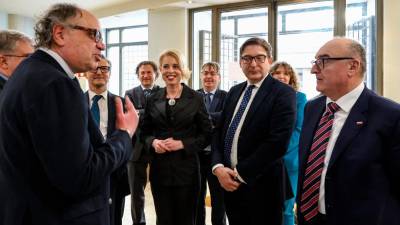 Predsednica Državnega zbora Republike Slovenije Urška Klakočar Zupančič v Narodnem domu (FOTODAMJ@N)