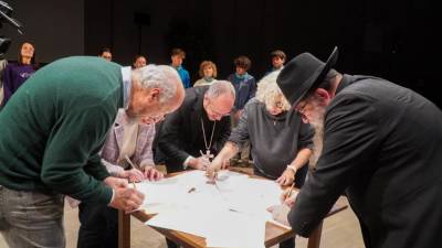 Podpis dokumenta v avditoriju v Gorici (TIBALDI)