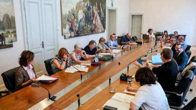 Seja posvetovalne komisije je pod vodstvom odbornika Robertija potekala v prostorih palače deželne vlade v Trstu (LUCA TEDESCHI/FOTODAMJ@N)