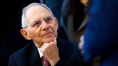 Nekdanji nemški finančni minister in vidni politik Wolfgang Schäuble (ANSA)