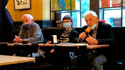 Z leve proti desni: Franco Rotelli, Agnese Baini in Peppe dell’Acqua (FOTODAMJ@N)