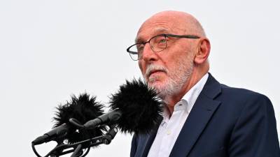 Pisatelj Paolo Rumiz na svečanosti v Bazovici (FOTODAMJ@N)