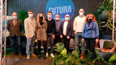 Lista Futura je predstavila svoj program in vizijo, njen županski kanidiat je Franco Bandelli, četrti od leve (FOTODAMJ@N)