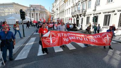 Eden od nekdanjih shodov tržaških indipendentistov (ARHIV)