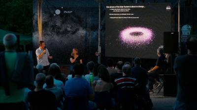 Večer z astronomi v Bazovici (FOTODAMJ@N)
