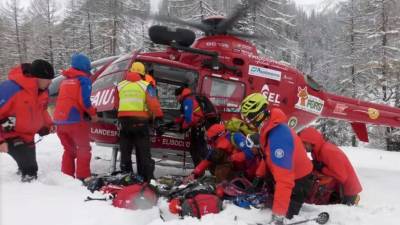 Reševalna akcija v dolini Ridnauntal (ANSA)