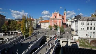 Pogled na središče Ljubljane (ARHIV)