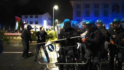 Prizor shoda za Palestino v Vidmu (ANSA)