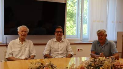 Z leve Mirko Primožič, Samo Turel in Igor Komel
