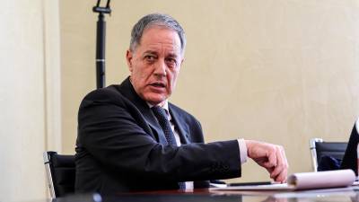 Tožilec Alberto Mingarelli se je že dan pred odprtjem sodnega leta srečal z novinarji (LUCA TEDESCHI/FOTODAMJ@N)