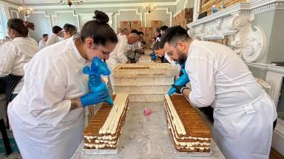 Skupinsko delo na londonskem prizorišču (ANSA)