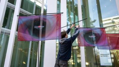 Priprave na letošnje tekmovanje za pesem Evrovizije v Baslu (ANSA)