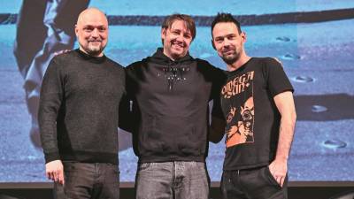 Boris Benko (z leve), Mitja Stefancic in Petar Stojanović (FOTODAMJ@N)