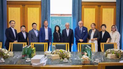 Z obiska japonske delegacije (Luka Mavri, Ana Rojc)