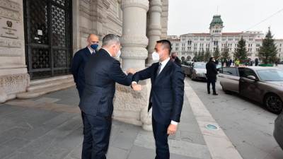 Prihod italijanskega zunanjega ministra Luigija Di Maia (FOTODAMJ@N)