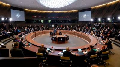 Izredno zasedanje zunanjih ministrov zaveznic zveze Nato v Bruslju (ANSA)