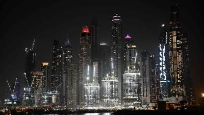 Pogled na Dubaj po iranskem napadu (ANSA)