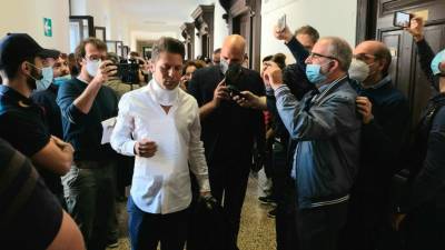 Ugo Rossi na sodišču (FOTODAMJ@N)