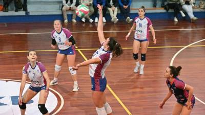 Odbojkarice Zaleta na eni od domačih tekem (FOTODAMJ@N)