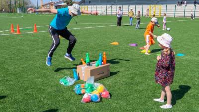 Športni dan za ukrajinske otroke