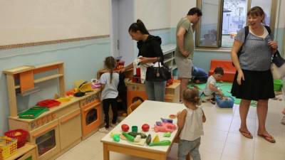 Uvajanje novovpisanih otrok v vrtcu v Sovodnjah (BUMBACA)
