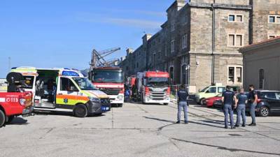 Požar v Starem pristanišču